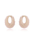 Classic Pearl Cluster Stud Earrings