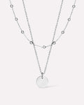 Coin Necklace Set - Willow Silver