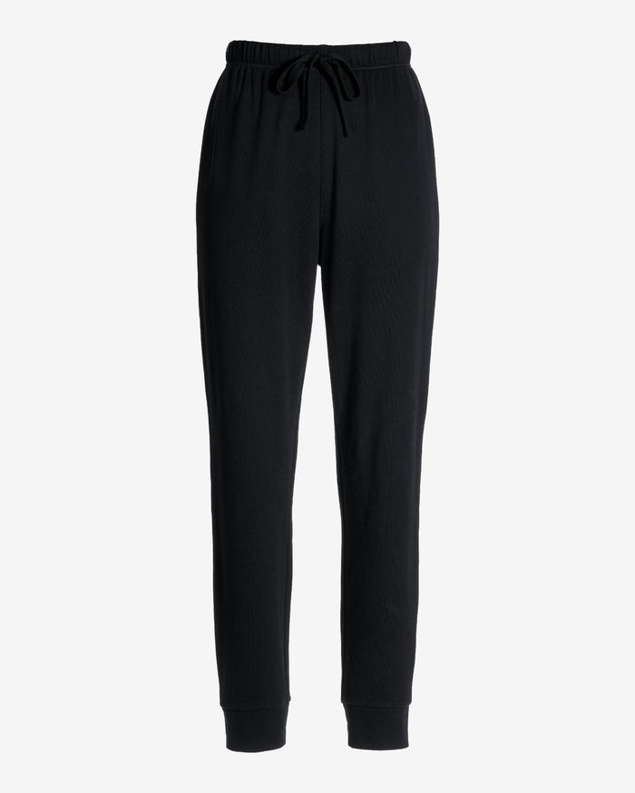 Cotton Comfort Drawstring Pocket Jogger Black