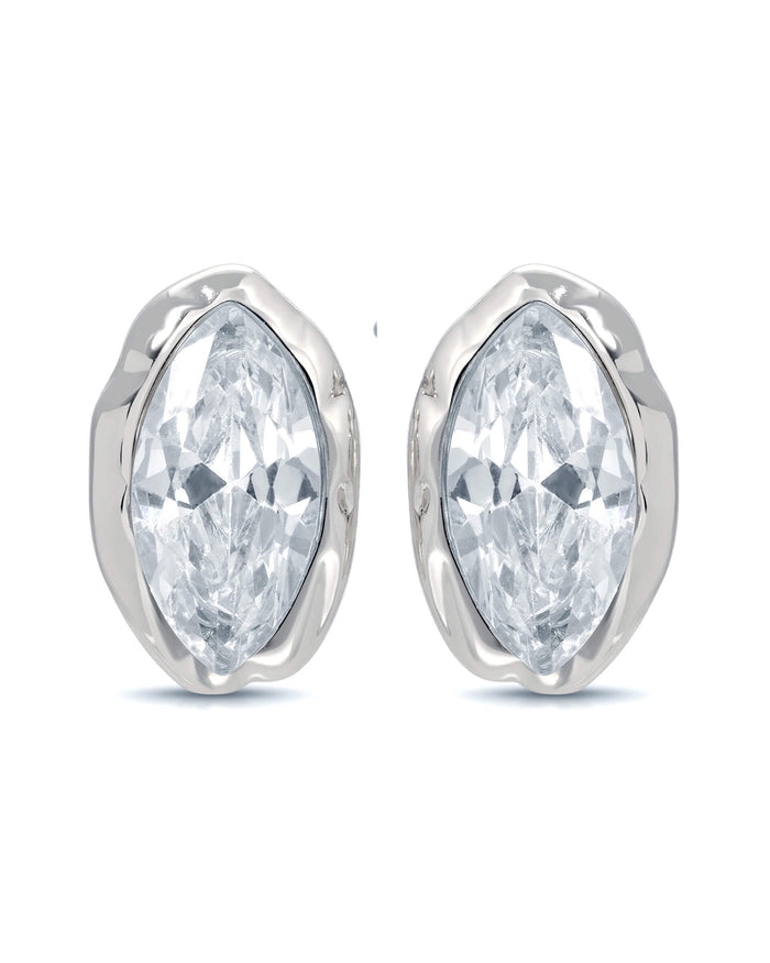 Clear Crystal with Silver Plating / One Size