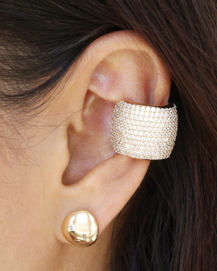 Crystal Statement Chunky Ear Cuff