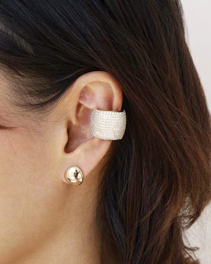 Crystal Statement Chunky Ear Cuff