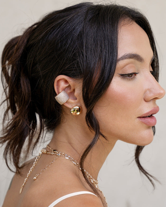 Crystal Statement Chunky Ear Cuff