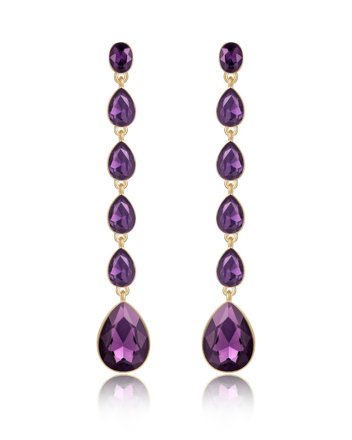 Amethyst Crystal with 18k Gold Plating / One Size