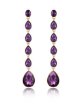 Amethyst Crystal with 18k Gold Plating / One Size