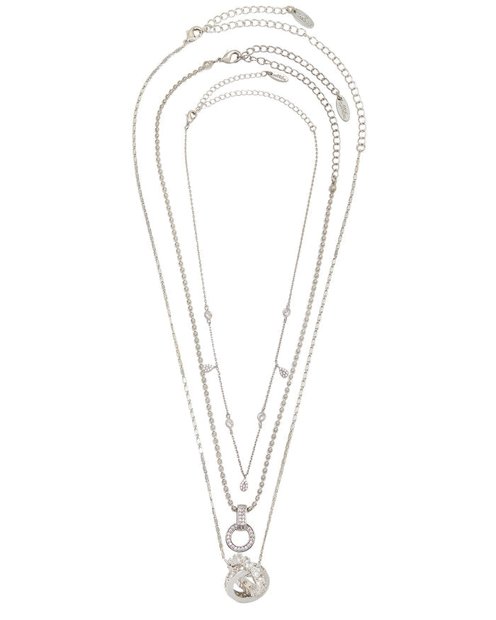 Dainty Crystal Trio Necklace Set