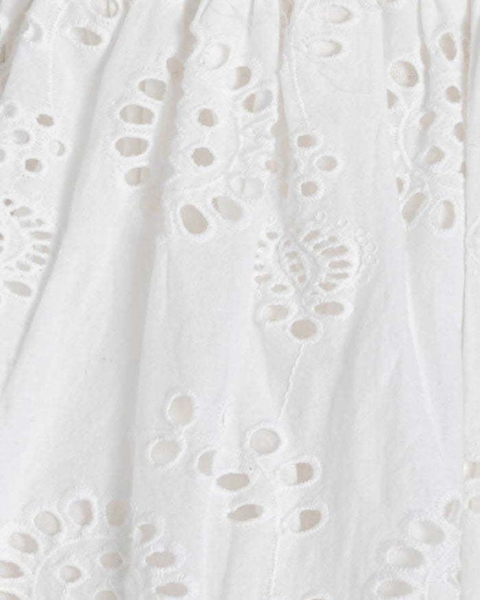 Dani Top In Fresh White Eyelet
