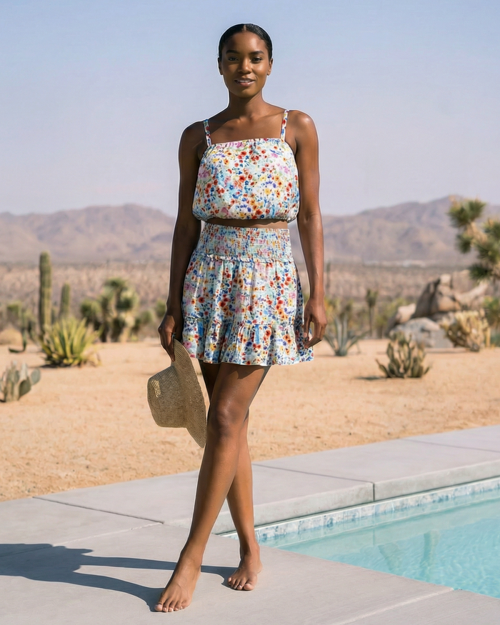 Dani Top In Wildflower Patch