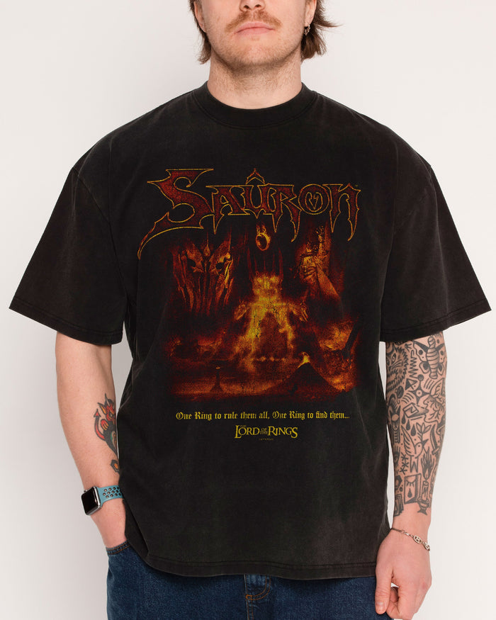 Dark Lord Sauron Wash Tee Australia