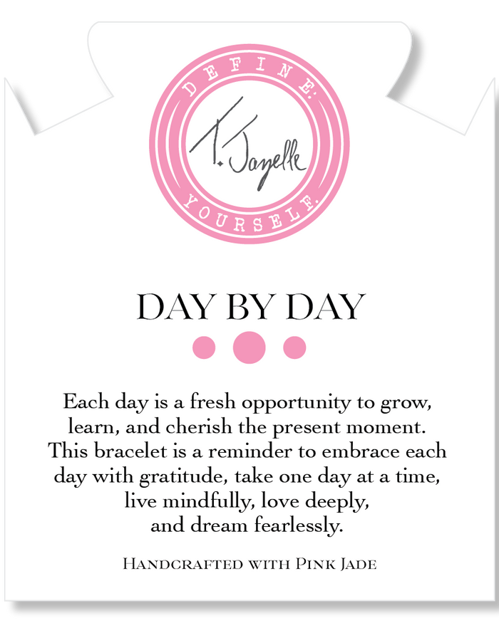 Day by Day Collection- Pink Jade Gemstone Bracelet