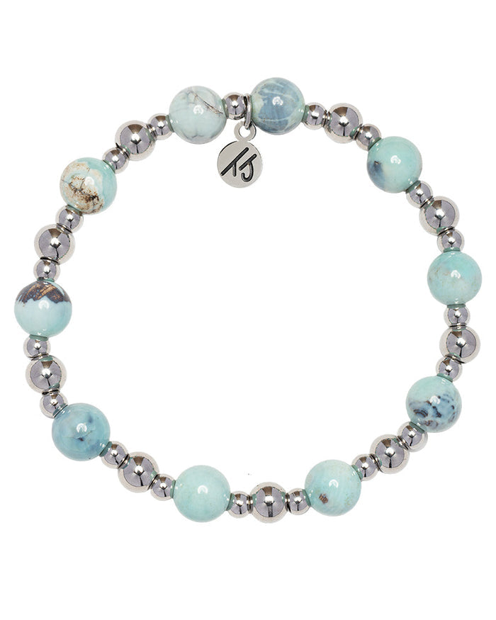 Day by Day Collection- Robins Egg Agate Gemstone Bracelet