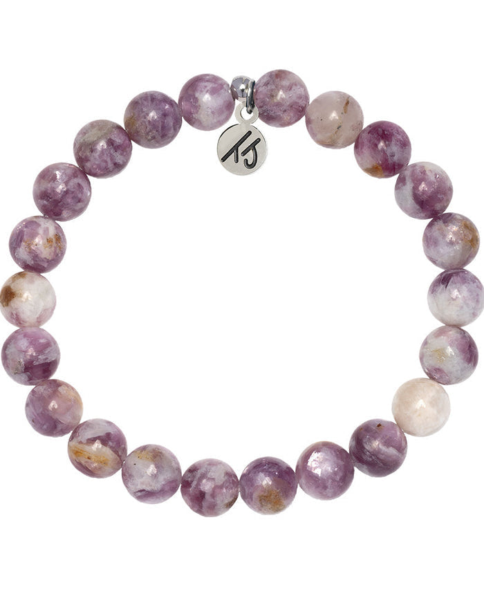 Defining Bracelet- Calming Bracelet with Lepidolite Quartz Gemstones