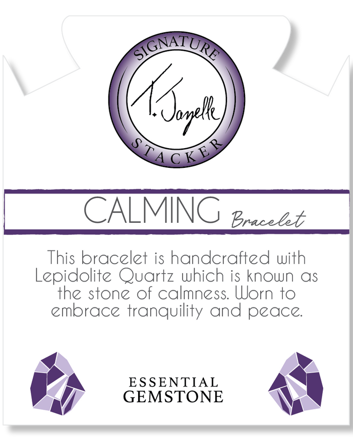 Defining Bracelet- Calming Bracelet with Lepidolite Quartz Gemstones
