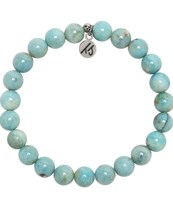 Defining Bracelet- Confidence Bracelet with Robins Egg Agate Gemstones