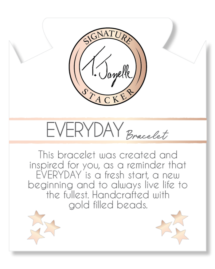 Defining Bracelet- Everyday Bracelet with Gold Filled Beads