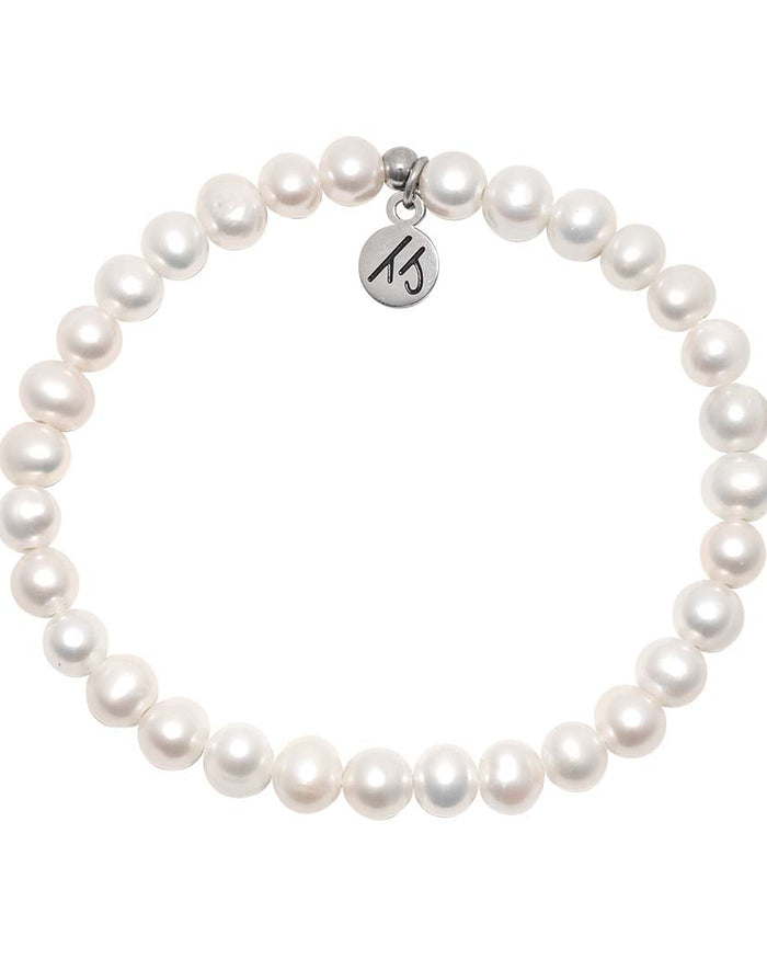 Defining Bracelet- Everyday Bracelet with Pearl Gemstone