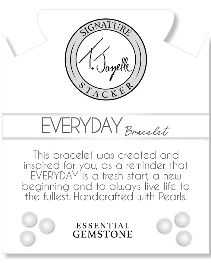 Defining Bracelet- Everyday Bracelet with Pearl Gemstone