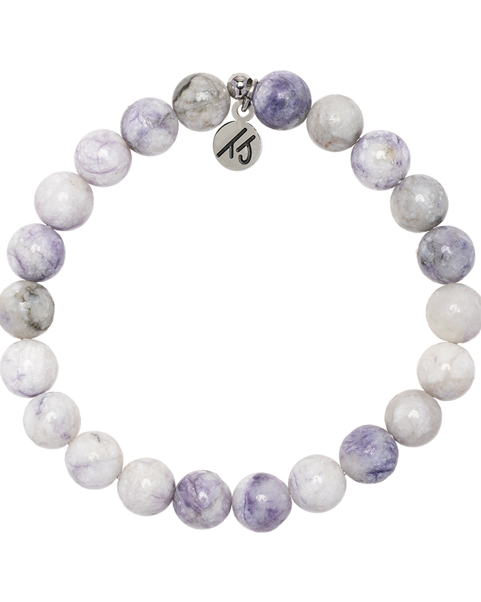 Defining Bracelet- Hope Bracelet with Purple Turquoise Gemstones