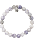 Defining Bracelet- Hope Bracelet with Purple Turquoise Gemstones