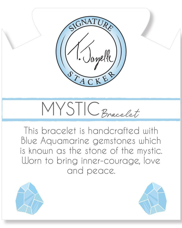 Defining Bracelet- Mystic Bracelet with Blue Aquamarine Gemstones