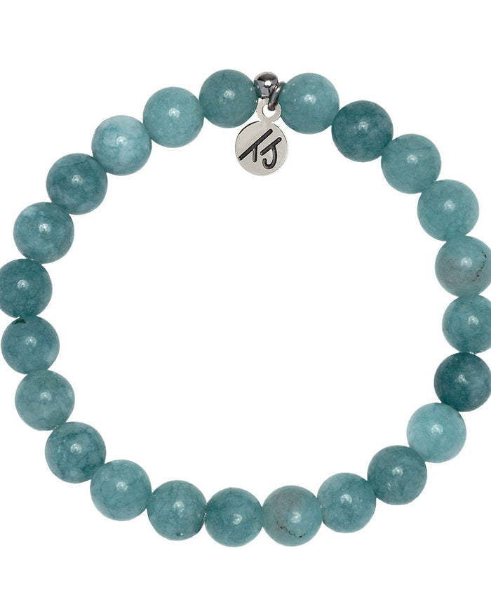 Defining Bracelet- Prosperity Bracelet with Mountain Blue Jade Gemstones