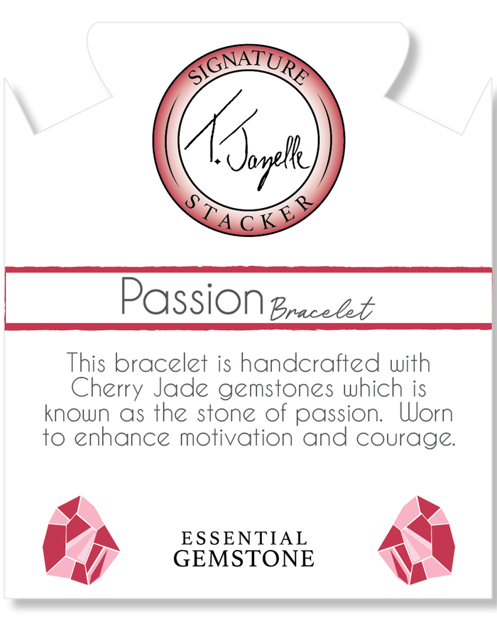 Defining Bracelet-Passion Bracelet with Cherry Jade Gemstones