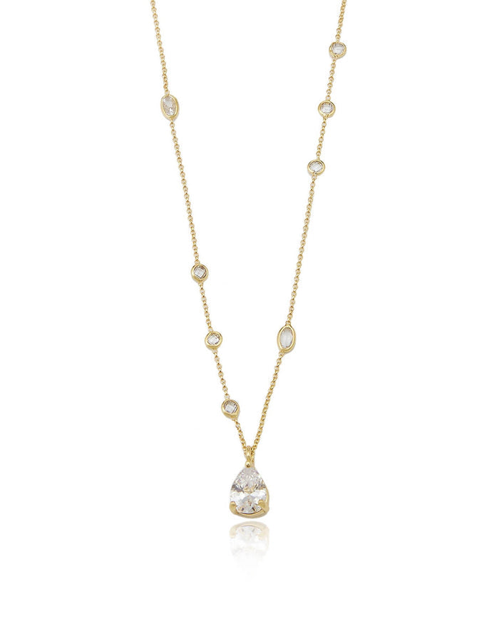 Delicate Crystal Pendant Necklace