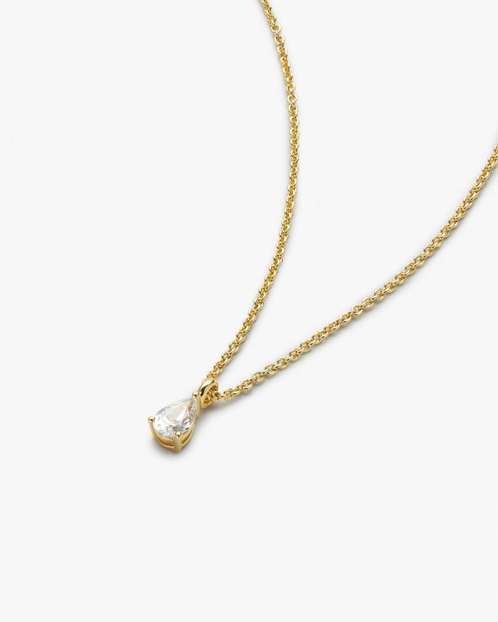 Delicate Solitaire Pendant - Elise Pendant