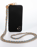 Denim Dream x Matte Gold Crossbody Phone Chain
