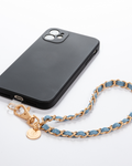 Denim Dream x Matte Gold Phone Wristlet