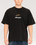 Diego Black Oversized Tee