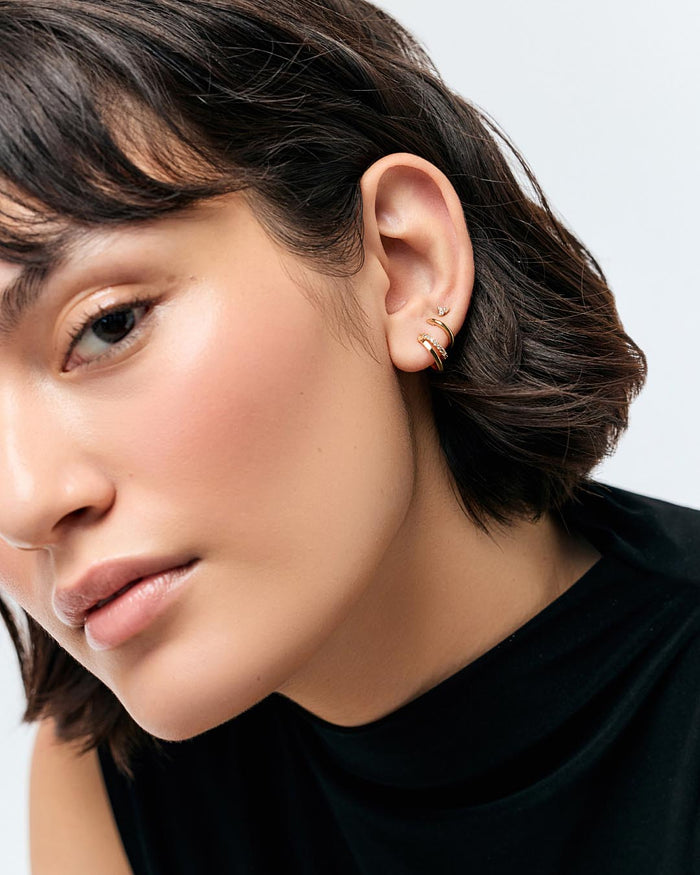 Double Hoop Earrings - Toda Mini