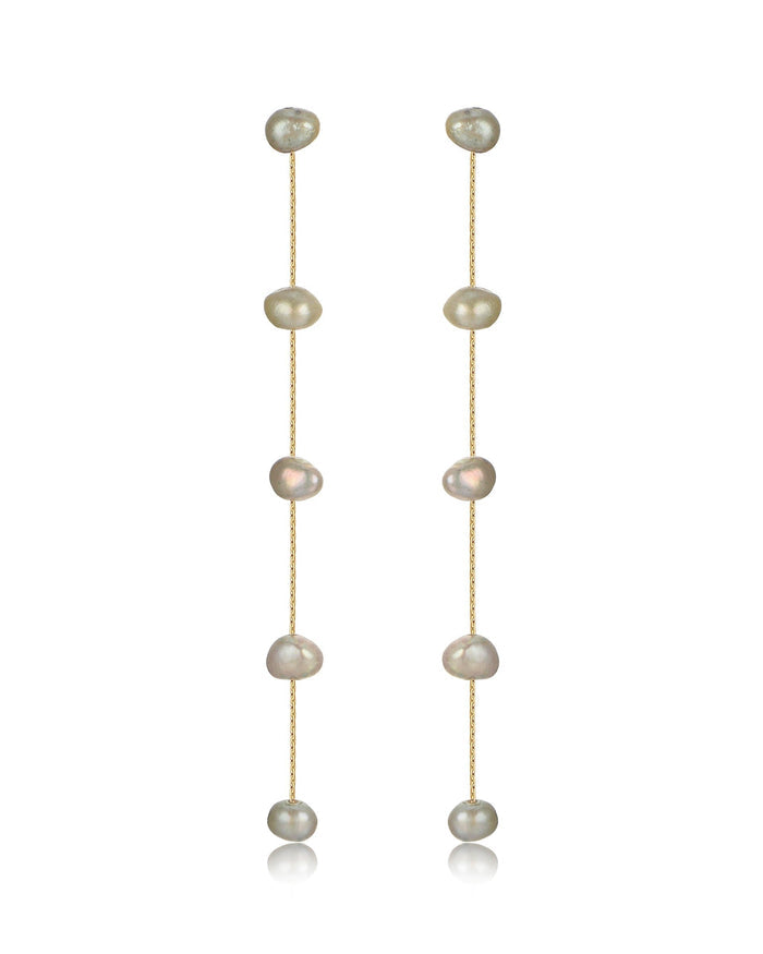 Olive Pearl with 18k Gold Plating / One Size