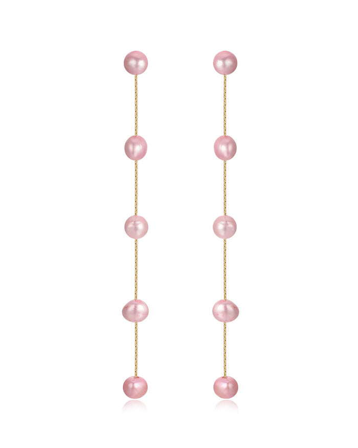 Pink Pearl with 18k Gold Plating / One Size