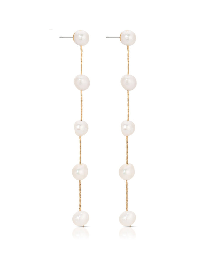 Dripping Pearl Delicate Drop Earrings
