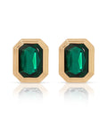 Emerald Deco Earrings
