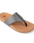 Everly Sandal - Leather - Dark Silver