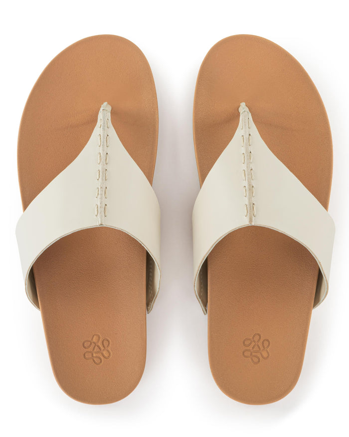 Everly Sandal - Leather - Stone