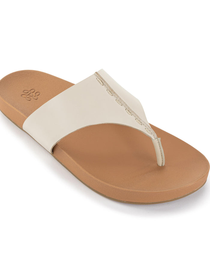 Everly Sandal - Leather - Stone