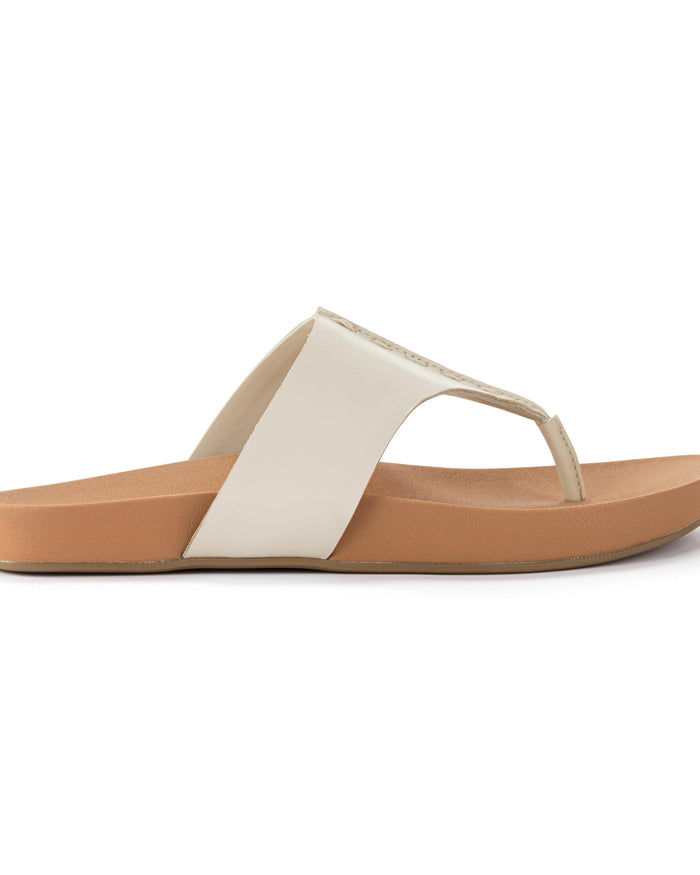 Everly Sandal - Leather - Stone
