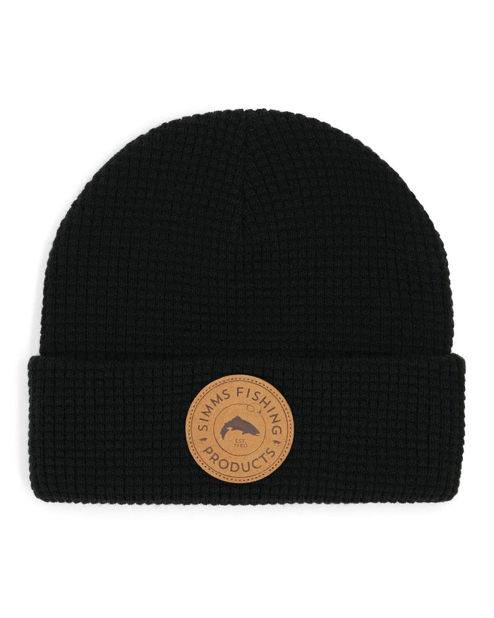 13786-001-Everyday-Waffle-Knit-Beanie-Tabletop-F24-Front Black