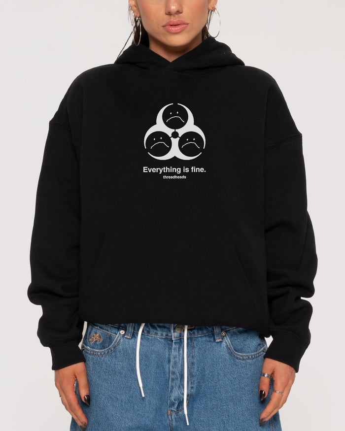 Everything Is Fine Biohazard Hoodie