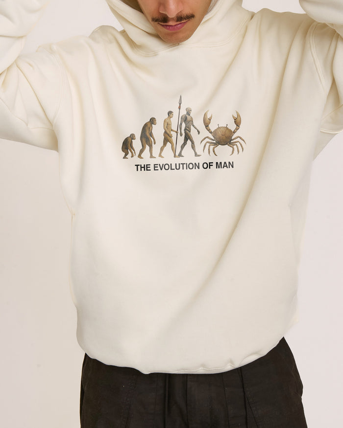 Evolution of Man Natural Hoodie