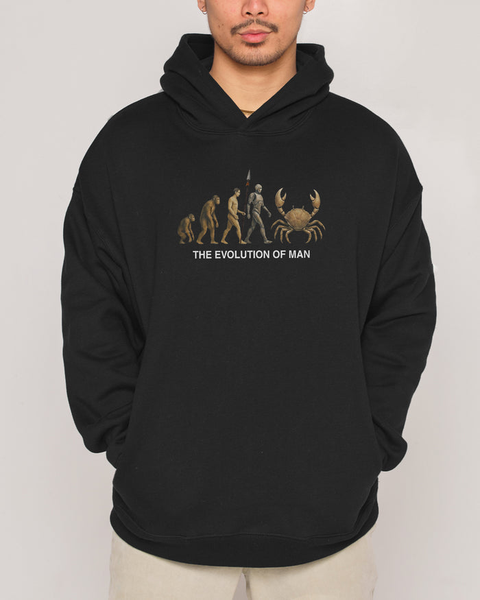 Evolution of Man Black Hoodie