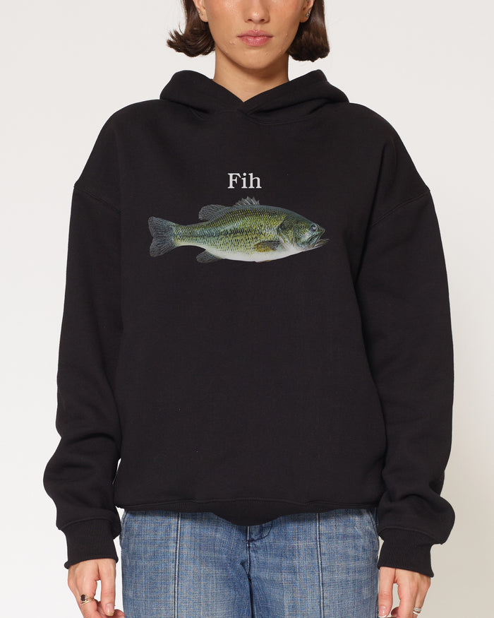 Fih Black Hoodie