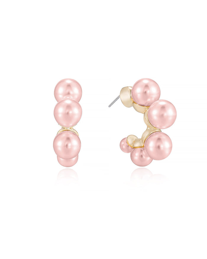Pink Pearl with 18k Gold Plating / One Size