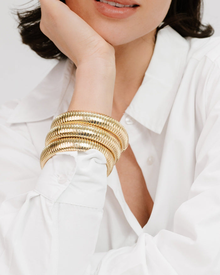 Flex Snake Chain Stretch Bracelet Set