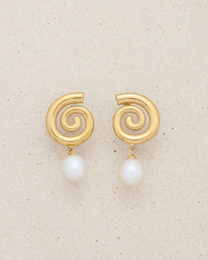 FRESHWATER PEARL ATHENA EARRINGS
