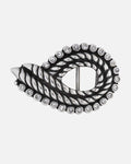 Genoa | Silver Belt Buckle Antique Silver