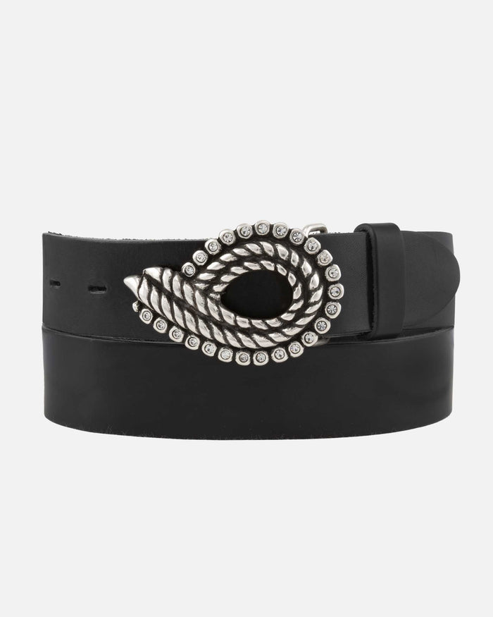 Genoa | Silver Belt Buckle Antique Silver